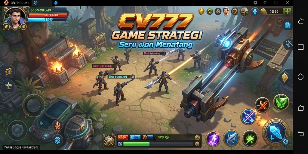 Tangkapan layar utama menampilkan aksi strategis dalam <strong>CV777</strong>.