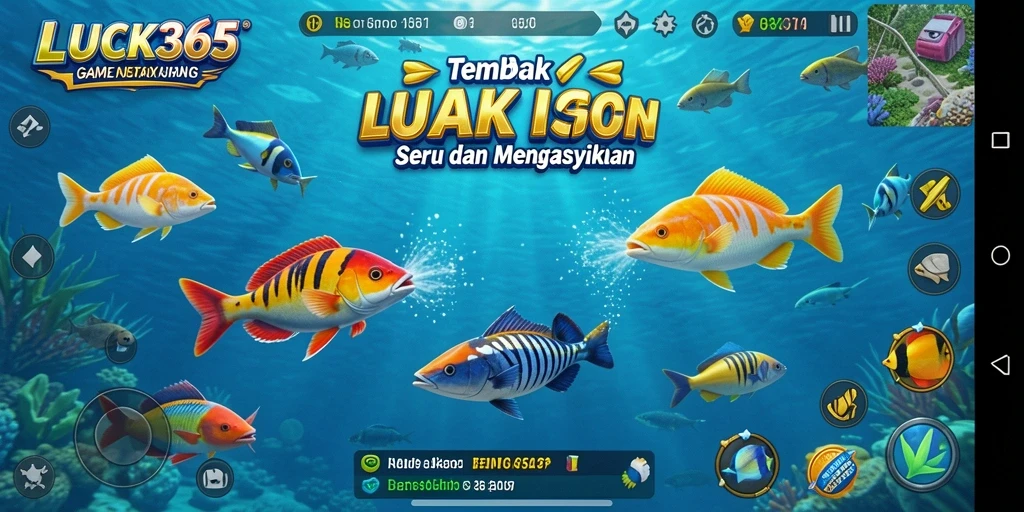Tampilan menarik dari gameplay LUCK365 yang penuh aksi tembak ikan.