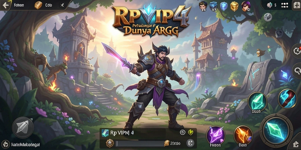 Tampilan gameplay RPVIP4 yang dinamis dan seru di dunia ARPG.